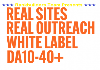  Outreach links On Genuine Websites Real TRAFFIC SITE Link DA -DR 20 - 40 for TOP Rankings