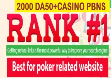 Latest updated- 2000+ PBN DA DR 80 TO 50+ Gambling CASINO Poker Betting UFABet Top Rankings PACKAGE