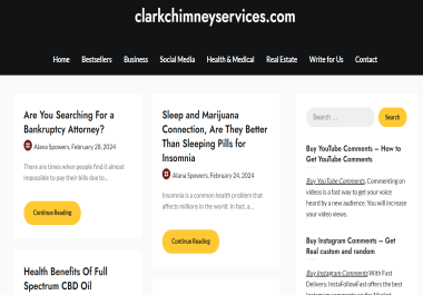 Write and Publish guest post article on Clarkchimneyservices
