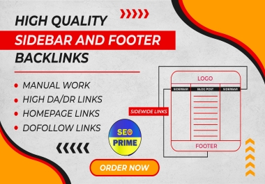 50 High Quality Sidebar & Footer Blogroll Permanent Homepage Backlinks 