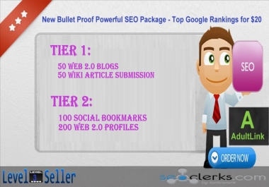 New Bullet Proof Powerful 200+ Backlinks Package - Top Google Rankings