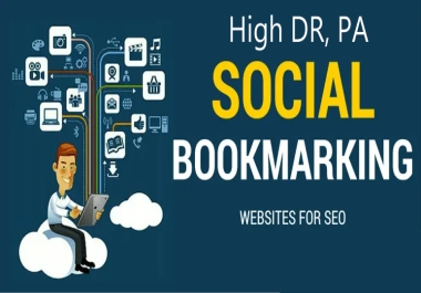 100 High DA 50 to 70 social bookmarking backlinks for ranking your site on SERP