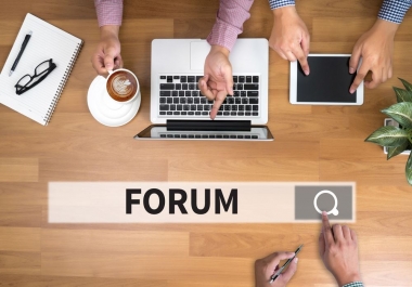 500 Forum profiles backlinks from high quality forums