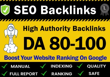Increase Google Rank 200 Powerful Links High Authority Dofollow SEO Backlinks. High DA PA