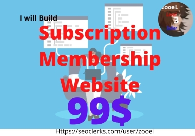 Create Membership Website to sell your contents,  videos,  courses Online with Basic SEO Setup