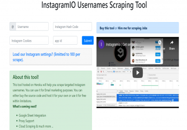 BOT IG Bot To Scrape Usernames From Any Profile Hosted on Heroku
