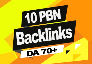 Build 10 Homepage PBN Backlinks With DA70+