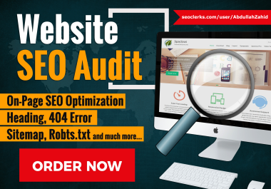 Advanced Website On Page SEO Audit Report In 24 Hours