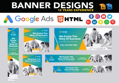 design a professional Web banner design for your company or business top rated for