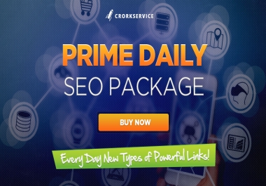 Daily SEO Premium Link Building Package, 30 Days High Quality Services