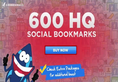 Add your site to 600 SEO social bookmarks HQ backlinks + ping