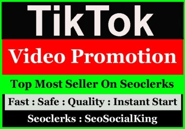 TikTok Or Video boost With Fast Delivery Via Real persons