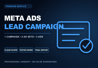 I will set up a Meta Ads lead generation campaign