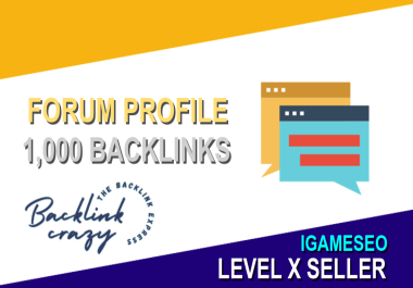 SEO Marketing 2023 Service 1,000 Forum Posts Profile Backlinks Website 1 Keyword