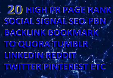 20 HIGH DA TA PR PAGE RANK SOCIAL SIGNAL SEO PBN GUEST POST BACKLINK BOOKMARK QUORA TWITTER LINKEDIN