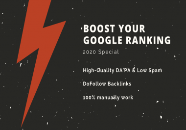Increase your keyword rankings on Google with high quality links