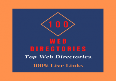 Approve 100 Web Directory Submission live links from High PR 