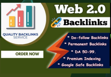 Get 1000 High Quality Web 2.0 Backlinks with DA 50 to 99