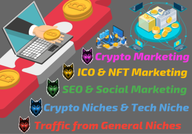 Crypto and NFT SEO Push - 3 KOL Review Videos, Upload to 100k People, 1M TG Promo, Social Marketing