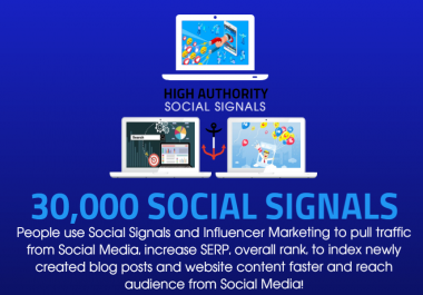 GET 30,000 SOCIAL SIGNALS ON HIGH AUTHORITY PAGES TO BOOST YOUR RANK, TRAFFIC AND SEO SCORE