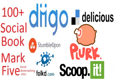 give you 10, Stumbleupon, diigo, Pinterest, Pearltrees, etc share groupTotal 100 Social Bookmark