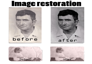 I will do professional image restoration.