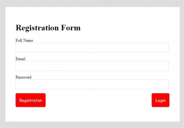 I will create simple looking good login signup in html, CSS form