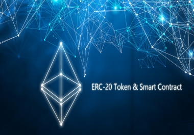 I will create Your own crypto,  Erc20 token and smart contract