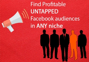 I will research super targeted audience for your facebook ads