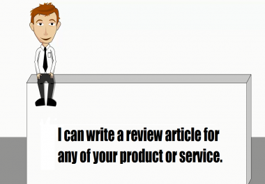 I will write review promoting site or service