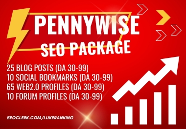 24 HOUR SEO SERVICE - PENNYWISE SEO PACKAGE - Boost Your Ranking - Great Investment