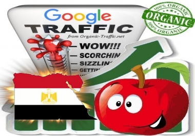 Egyptian Search Traffic from Google.com.eg with your Keywords