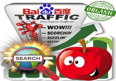 Organic traffic from Baidu with your Keyword