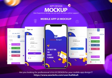 I will design modern user interface for your app