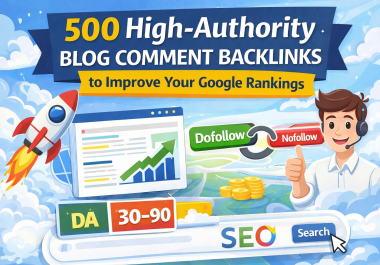 500 High Authority Blog Comment Backlinks to Improve Your Google Rankings