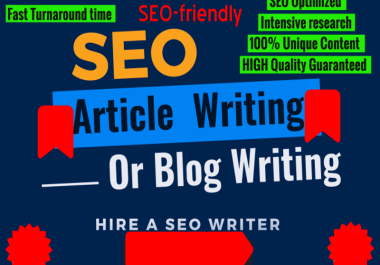 I will Write 10 SEO friendly 500 words for Each Unique Article on Your Niche