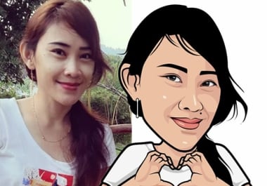 I will design a cartoon,  mascot or caricature logo for you