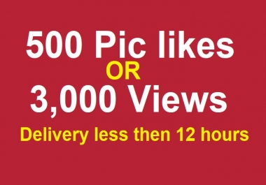  Social promotion for 500 real pic or Instant 3000 video or story