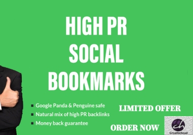 Will bookmark your site to High PR 10 social bookmarking sites only