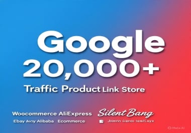 Google 20,000+ Traffic Product Link Store Woocommerce AliExpress Ebay Alibaba Ecommerce Shopify Etsy