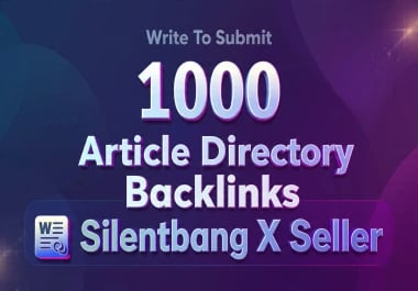Write To Publish 1000 Manual Article Directory Backlinks Search Engine Rankings Safe White Hat SEO