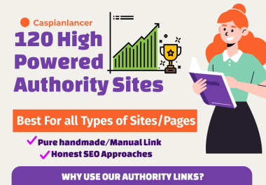 Manually DONE 120 Backlinks DA90+ including Contextual Blogs