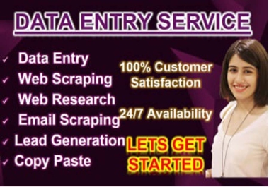The Best Data Entry Web Research Service By Expert Freelancer