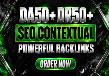 I will rank website with 100 quality DA DR 50 plus dofollow SEO contextual backlinks