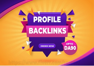 You will get seo profile backlinks on high DA sites