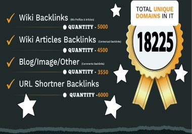 Get 18225 PR8-9-Wiki-wiki -Blog-URL Shortner Backlinks Rank Your website Google 1st Page