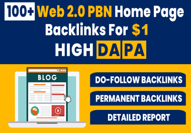 100 plus PBN Backlinks WEB.2.0 Rank Booster Backlinks