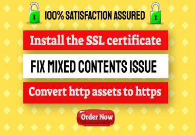 I will install an SSL certificate on your website