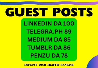 Write & Publish 12 Unique Guest Posts 800+ Words Each