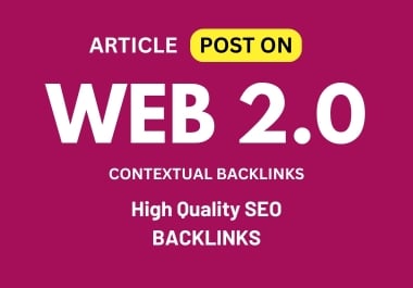 I will create 60 Web 2.0 Backlinks for your website's Google TOP Ranking